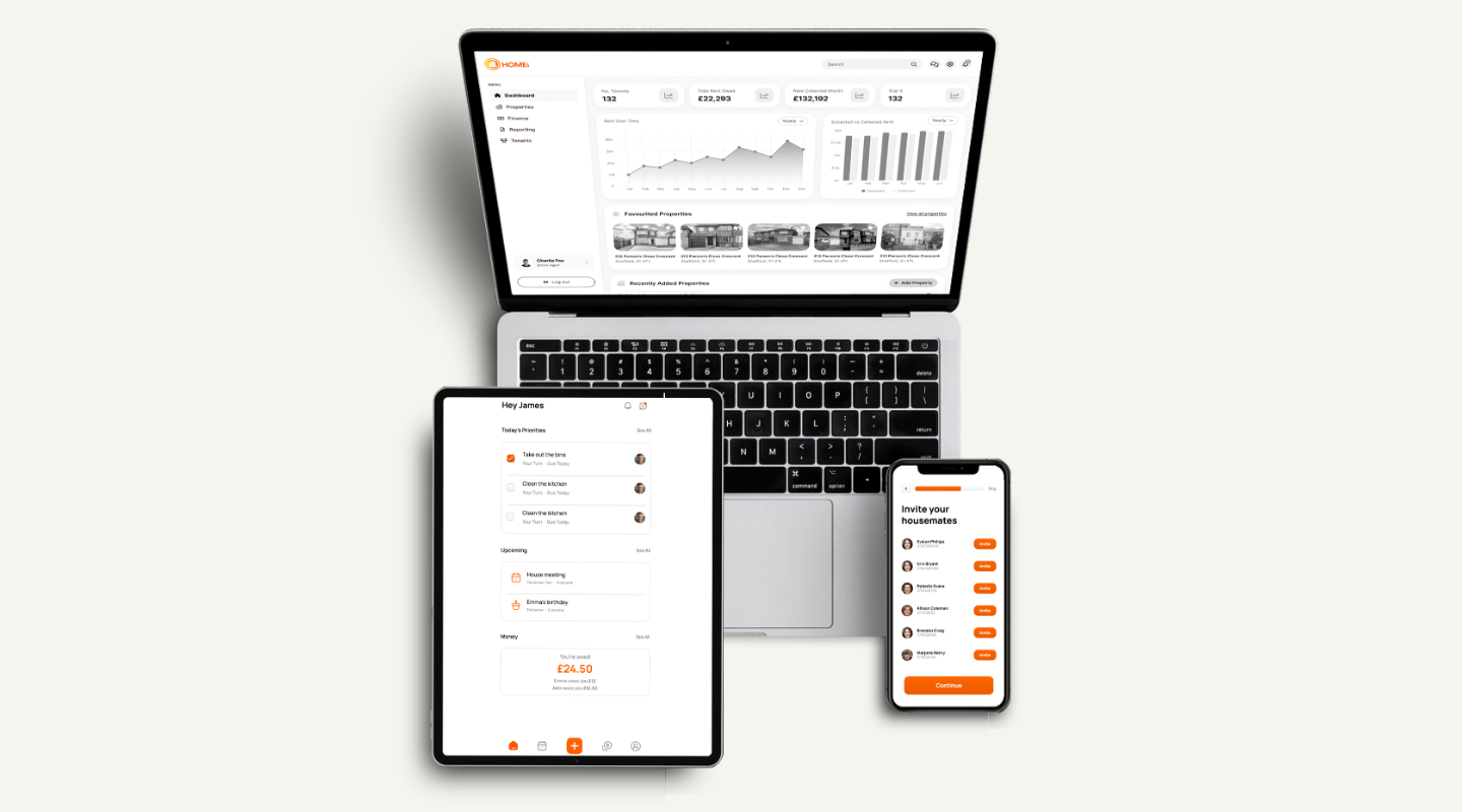 HOMEi PM property management dashboard